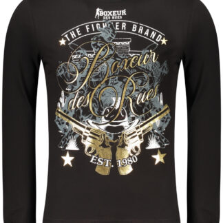 BOXEUR DES RUES MEN'S LONG-SLEEVED T-SHIRT BLACK