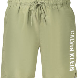 CALVIN KLEIN MEN'S GREEN BOTTOM SWIMSUIT