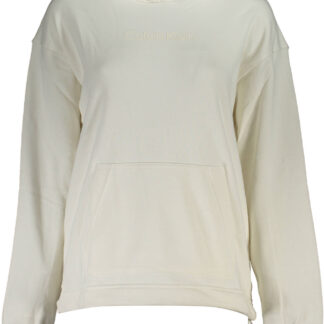 CALVIN KLEIN WOMEN'S SWEATSHIRT WITHOUT ZIP WHITE