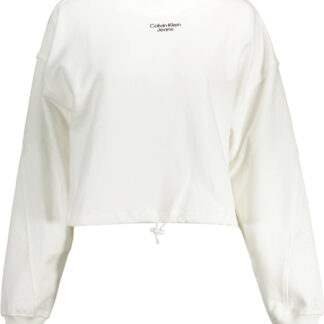 CALVIN KLEIN SWEATSHIRT WITHOUT ZIP WOMAN WHITE
