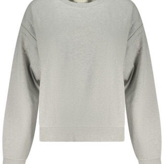 CALVIN KLEIN WOMEN'S GRAY ZIP-UP SWEATSHIRT