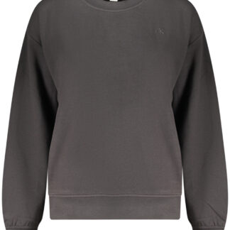 CALVIN KLEIN WOMEN'S BLACK ZIP-UP SWEATSHIRT