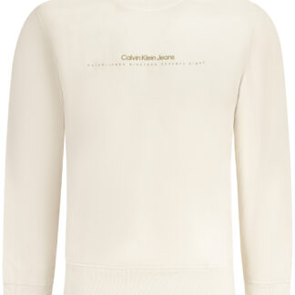 CALVIN KLEIN SWEATSHIRT WITHOUT ZIP MEN BEIGE