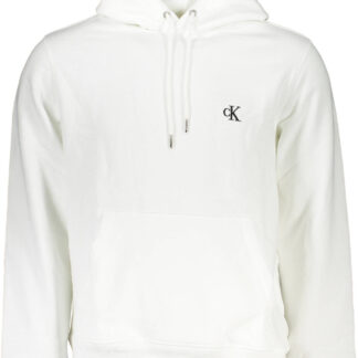 CALVIN KLEIN MEN'S WHITE ZIPLESS SWEATSHIRT