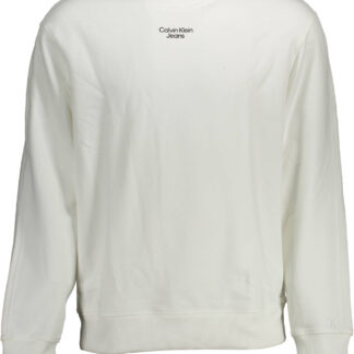 CALVIN KLEIN SWEATSHIRT WITHOUT ZIP MAN WHITE