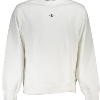 CALVIN KLEIN MEN'S ZIP-UP SWEATSHIRT WHITE