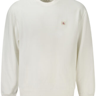 CALVIN KLEIN MEN'S ZIP-UP SWEATSHIRT WHITE