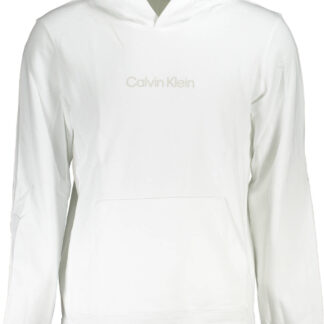 CALVIN KLEIN WHITE MEN'S SWEATSHIRT WITHOUT ZIP