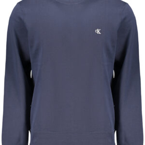 CALVIN KLEIN MEN'S BLUE ZIP-UP SWEATSHIRT