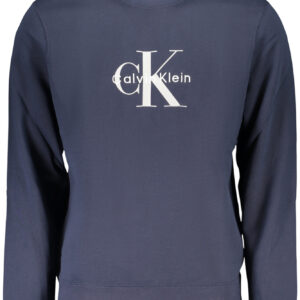 CALVIN KLEIN MEN'S BLUE ZIP-UP SWEATSHIRT
