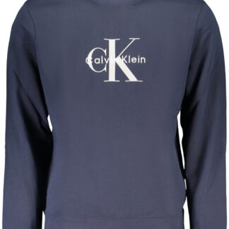 CALVIN KLEIN MEN'S BLUE ZIP-UP SWEATSHIRT