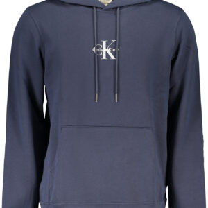 CALVIN KLEIN MEN'S BLUE ZIP-UP SWEATSHIRT