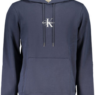 CALVIN KLEIN MEN'S BLUE ZIP-UP SWEATSHIRT