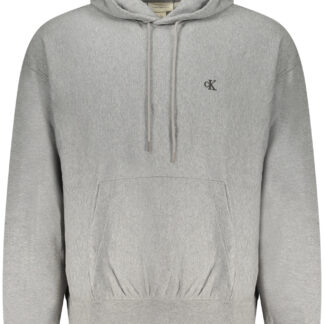 CALVIN KLEIN MEN'S GRAY ZIP-UP SWEATSHIRT