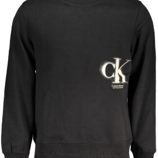 CALVIN KLEIN SWEATSHIRT WITHOUT ZIP BLACK MAN