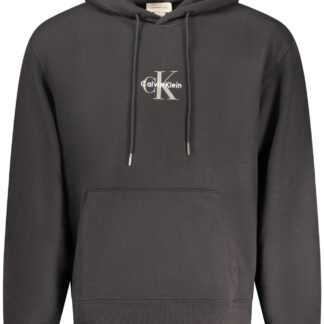 CALVIN KLEIN MEN'S BLACK ZIP-UP SWEATSHIRT