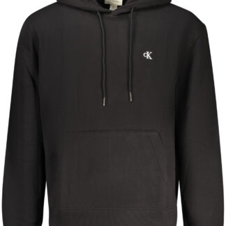 CALVIN KLEIN MEN'S BLACK ZIP-UP SWEATSHIRT