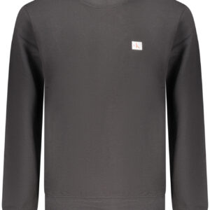 CALVIN KLEIN MEN'S BLACK ZIP-UP SWEATSHIRT