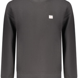 CALVIN KLEIN MEN'S BLACK ZIP-UP SWEATSHIRT