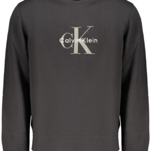 CALVIN KLEIN MEN'S BLACK ZIP-UP SWEATSHIRT