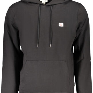 CALVIN KLEIN MEN'S BLACK ZIP-UP SWEATSHIRT
