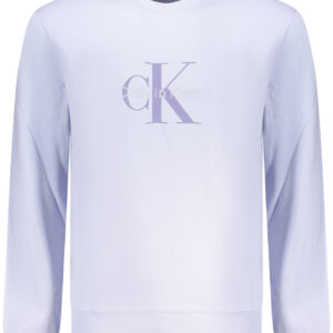 CALVIN KLEIN MEN'S PURPLE ZIP-UP SWEATSHIRT