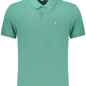 CALVIN KLEIN MEN'S SHORT-SLEEVE POLO SHIRT GREEN