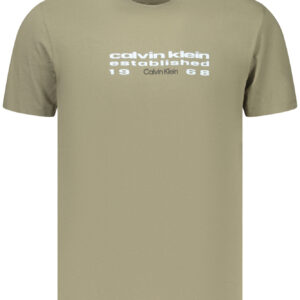 CALVIN KLEIN MEN'S SHORT-SLEEVED T-SHIRT GREEN
