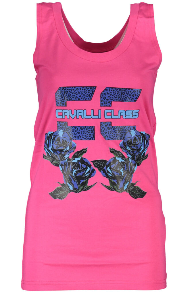 CAVALLI CLASS WOMEN'S PINK TANK TOP