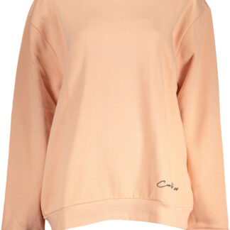 CAVALLI CLASS WOMEN'S PINK SWEATSHIRT WITHOUT ZIP