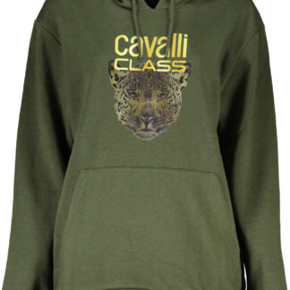 CAVALLI CLASS WOMEN'S ZIPLESS SWEATSHIRT GREEN