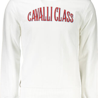 CAVALLI CLASS SWEATSHIRT WITHOUT ZIP MAN WHITE