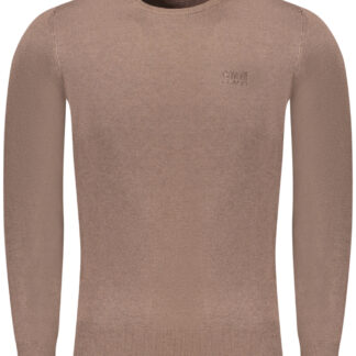 CAVALLI CLASS MEN'S BROWN SWEATER