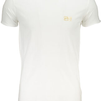 CAVALLI CLASS MEN'S SHORT SLEEVED T-SHIRT WHITE