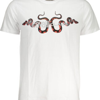 CAVALLI CLASS MEN'S SHORT SLEEVED T-SHIRT WHITE
