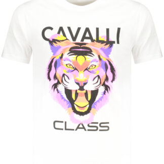 CAVALLI CLASS SHORT SLEEVE T-SHIRT MEN WHITE