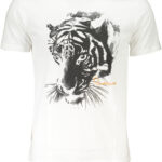 CAVALLI CLASS MEN'S SHORT SLEEVED T-SHIRT WHITE