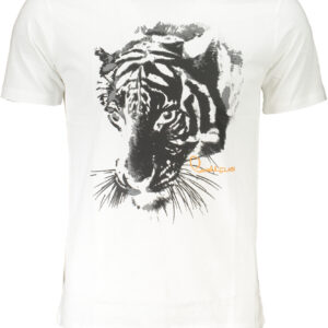 CAVALLI CLASS MEN'S SHORT SLEEVED T-SHIRT WHITE