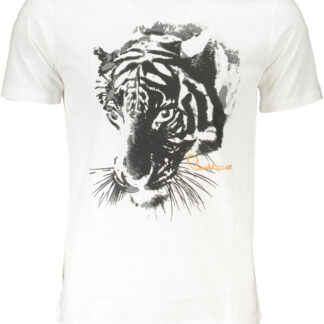 CAVALLI CLASS MEN'S SHORT SLEEVED T-SHIRT WHITE
