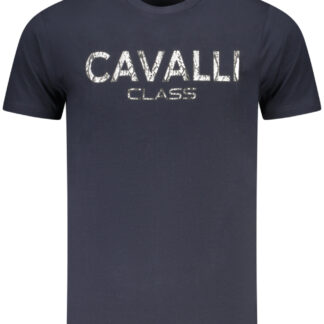 CAVALLI CLASS SHORT SLEEVE T-SHIRT MEN BLUE