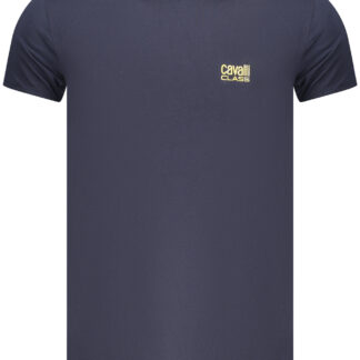 CAVALLI CLASS MEN'S SHORT-SLEEVE T-SHIRT BLUE