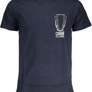 CAVALLI CLASS MEN'S SHORT SLEEVED T-SHIRT BLUE