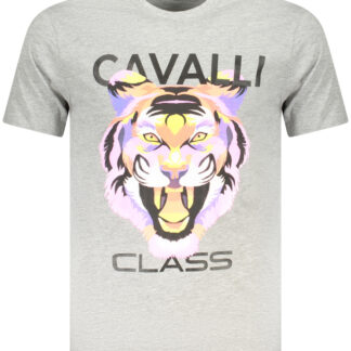 CAVALLI CLASS SHORT SLEEVE T-SHIRT MEN GREY