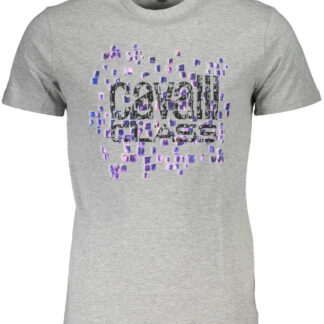 CAVALLI CLASS SHORT SLEEVE T-SHIRT MEN GREY