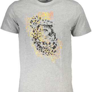 CAVALLI CLASS SHORT SLEEVE T-SHIRT MEN GREY