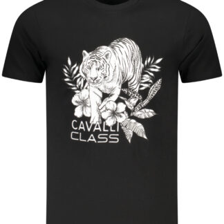 CAVALLI CLASS SHORT SLEEVE T-SHIRT MEN BLACK