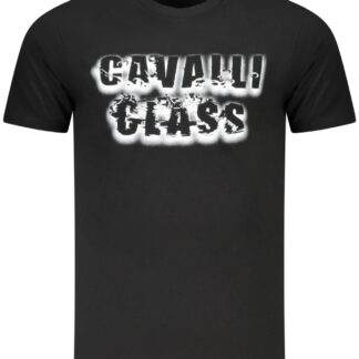 CAVALLI CLASS SHORT SLEEVE T-SHIRT MEN BLACK