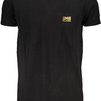 CAVALLI CLASS MEN'S SHORT SLEEVE T-SHIRT BLACK