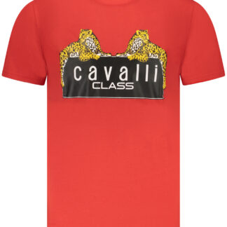 CAVALLI CLASS SHORT SLEEVE T-SHIRT MEN RED
