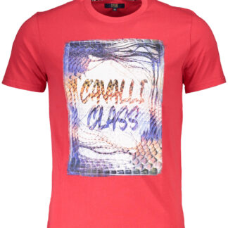 CAVALLI CLASS SHORT SLEEVE T-SHIRT MEN RED